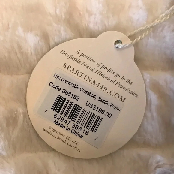 Spartina 449 Leather Convertible Crossbody Wristlet NWT - Picture 12 of 15